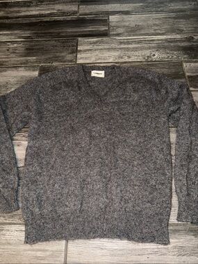 1960s campus sweater V-Neck Men's Sweater vintage wool medium